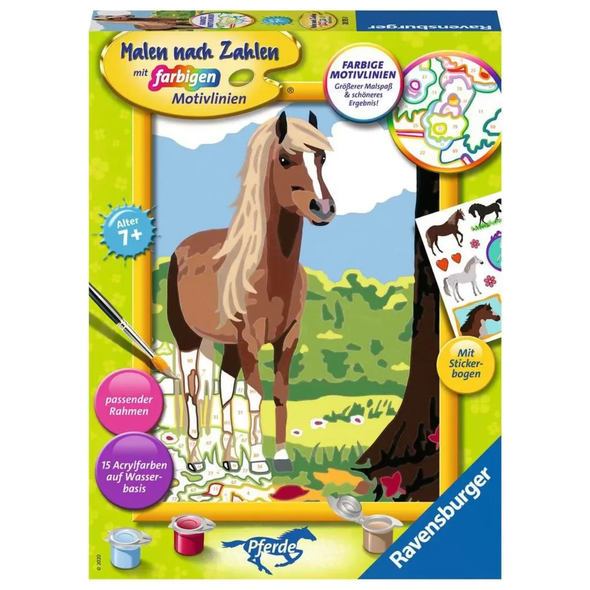 RAVENSBURGER 28515 Malen nach Zahlen - Pferdeglück von Ravensburger – Produktfoto