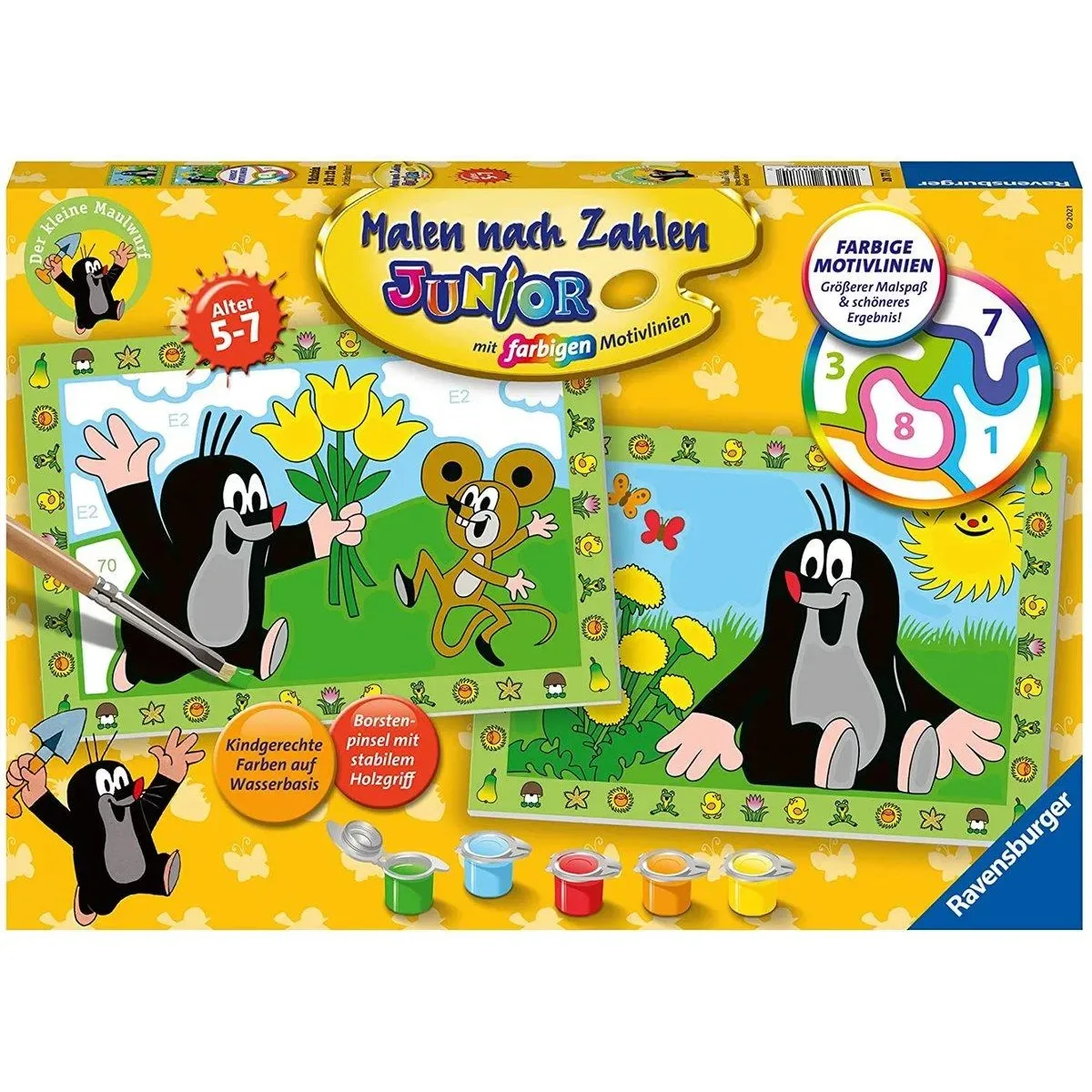 RAVENSBURGER 28771 Malen nach Zahlen - Der kleine Maulwurf de Ravensburger – photo du produit