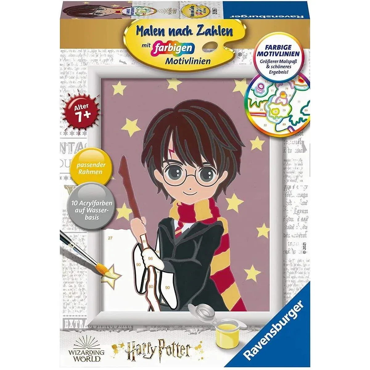Ravensburger 29296 CreArt, Malen nach Zahlen Kinder Harry Potter - Harry von Ravensburger – Produktfoto