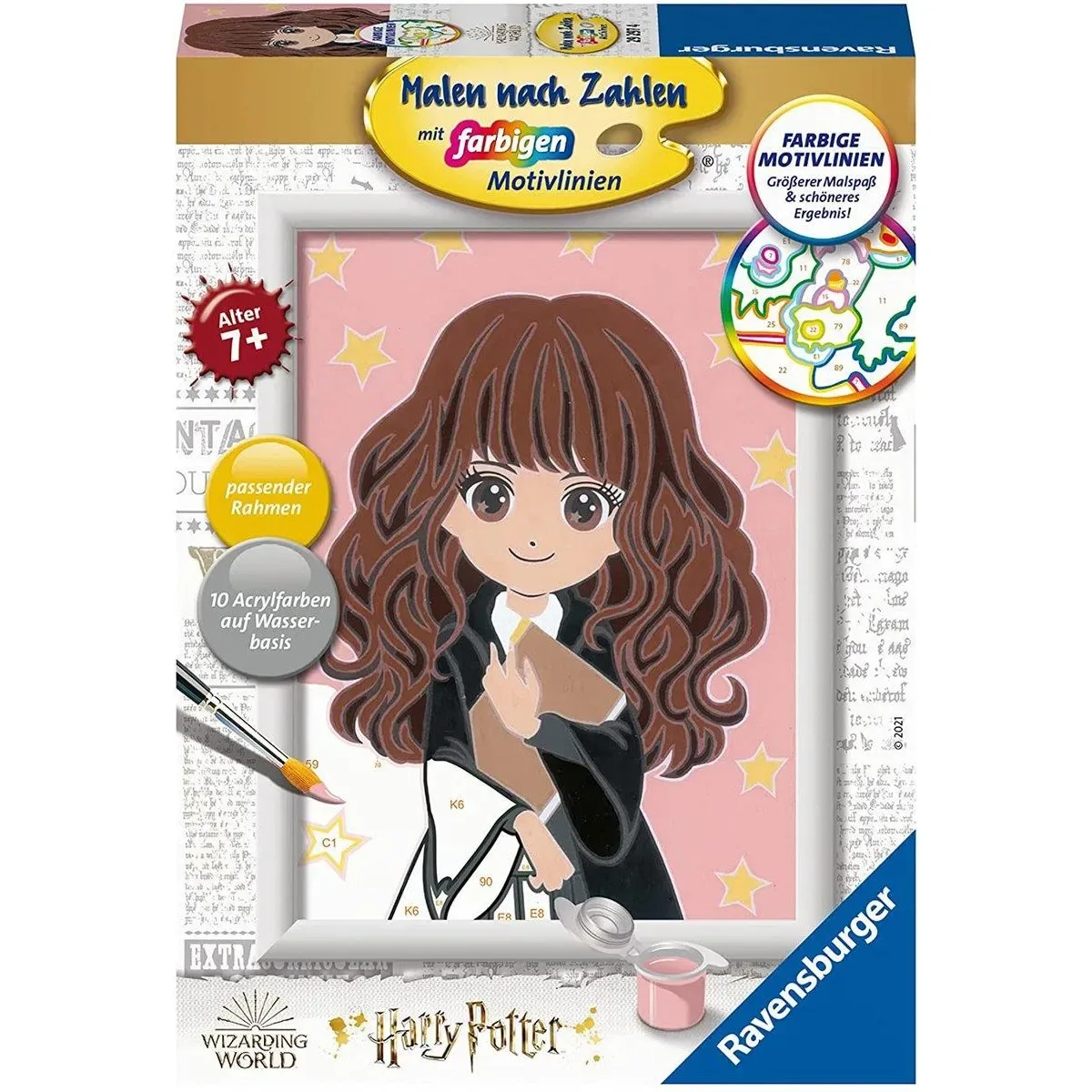 Ravensburger 29297 CreArt, Malen nach Zahlen Kinder Harry Potter - Hermine von Ravensburger – Produktfoto