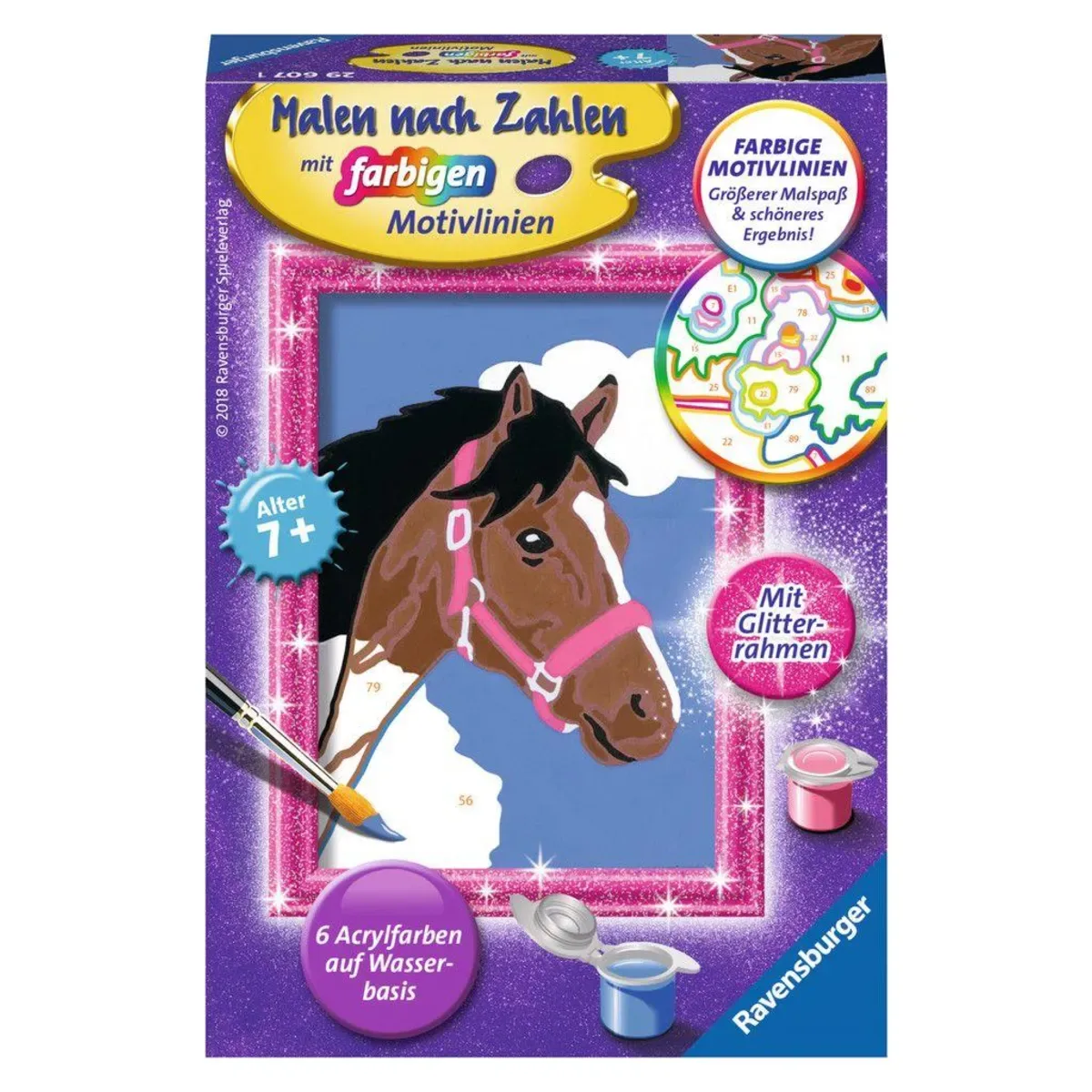 Ravensburger 29607 CreArt, Malen nach Zahlen Kinder - Pferd von Ravensburger – Produktfoto