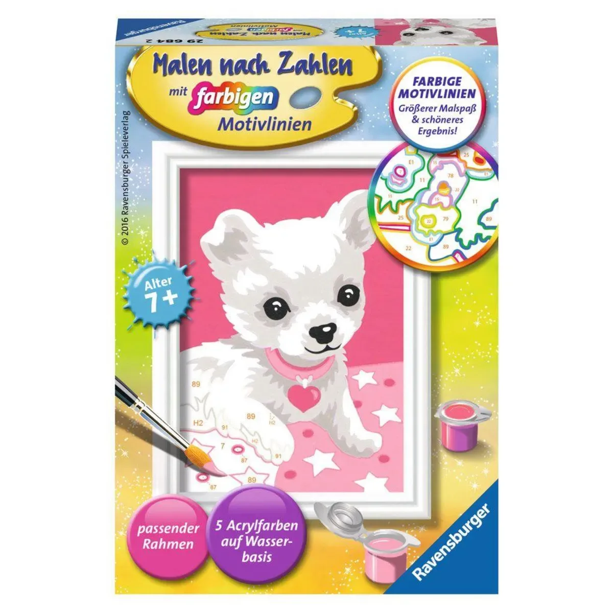 Ravensburger 29684 CreArt, Malen nach Zahlen Kinder - Chihuahua von Ravensburger – Produktfoto