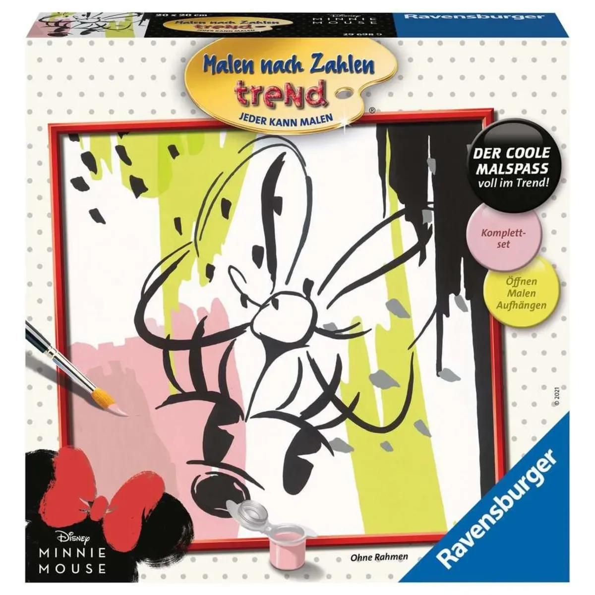 RAVENSBURGER 29698 Malen nach Zahlen Modern Minnie von Ravensburger – Produktfoto