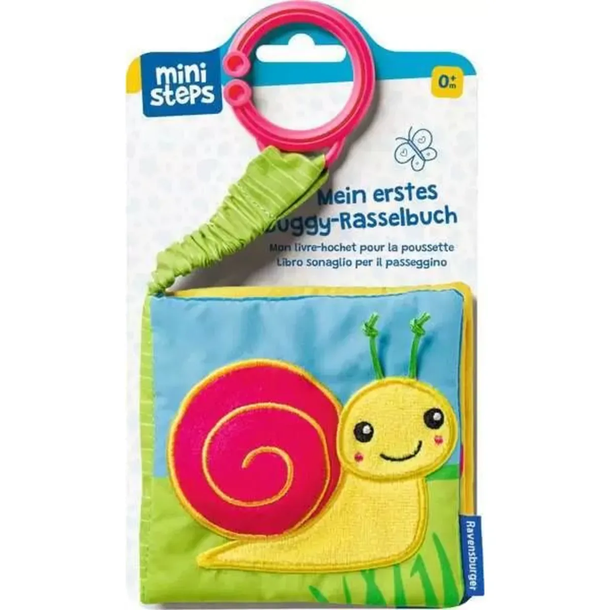 RAVENSBURGER 30303 ministeps: Mein erstes Buggy-Rasselbuch von Ravensburger – Produktfoto