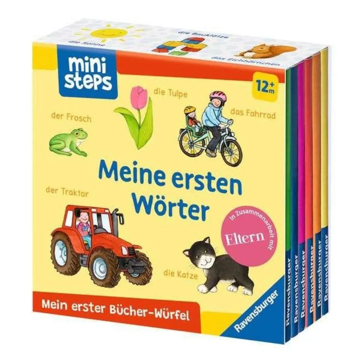 RAVENSBURGER 31771 Mein erster Bücher-Würfel: Meine ersten Wörter (Bücher-Set) von Ravensburger – Produktfoto