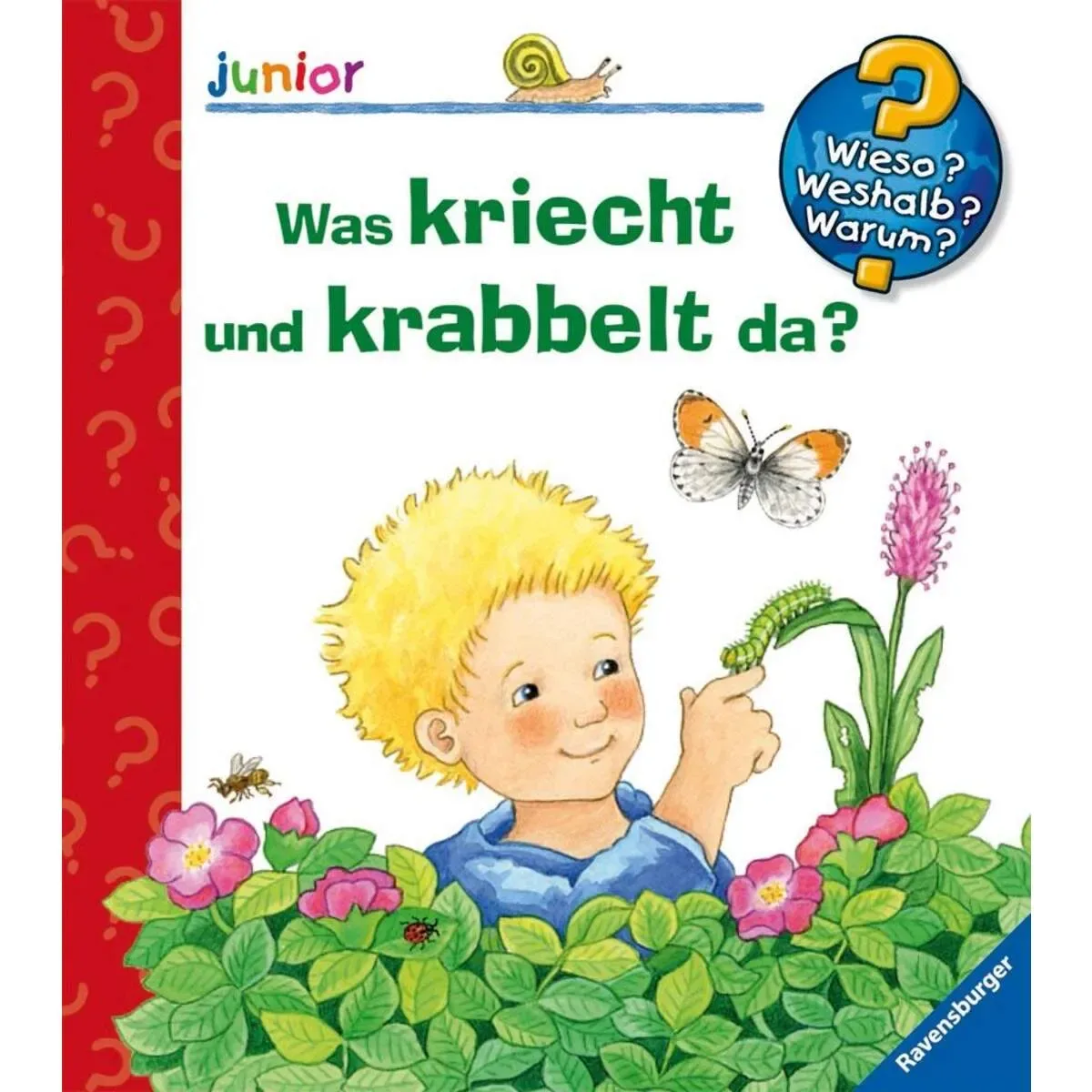 RAVENSBURGER 32818 Wieso? Weshalb? Warum? junior: Was kriecht und krabbelt da? von Ravensburger – Produktfoto