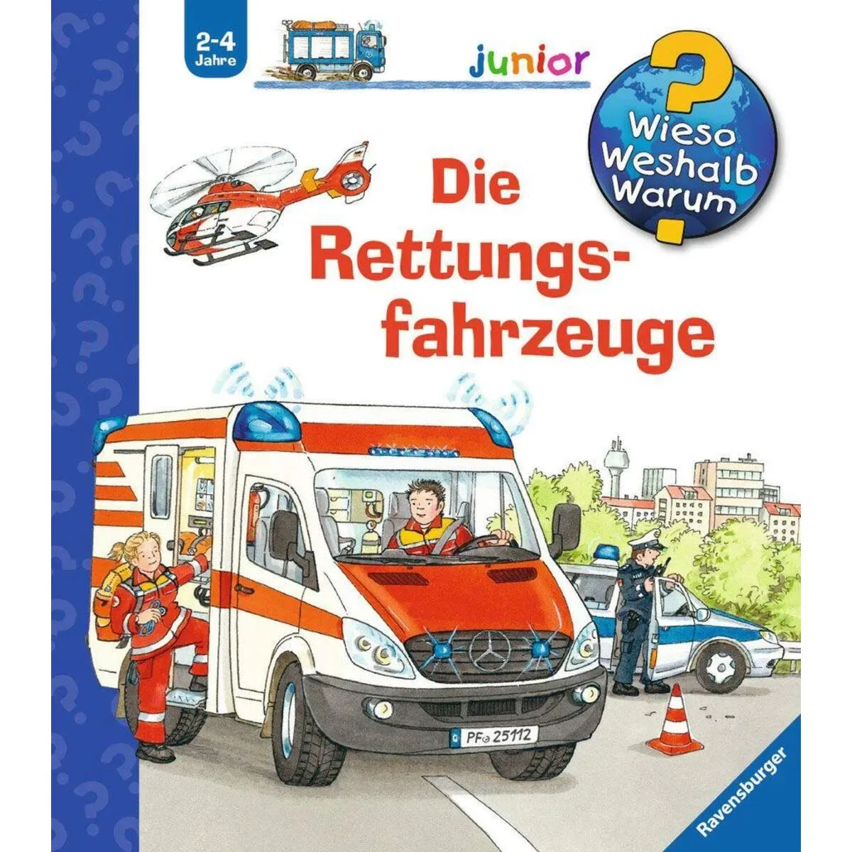 Ravensburger 32890 Wieso? Weshalb? Warum? junior, Band 23 - Die Rettungsfahrzeuge von Ravensburger – Produktfoto