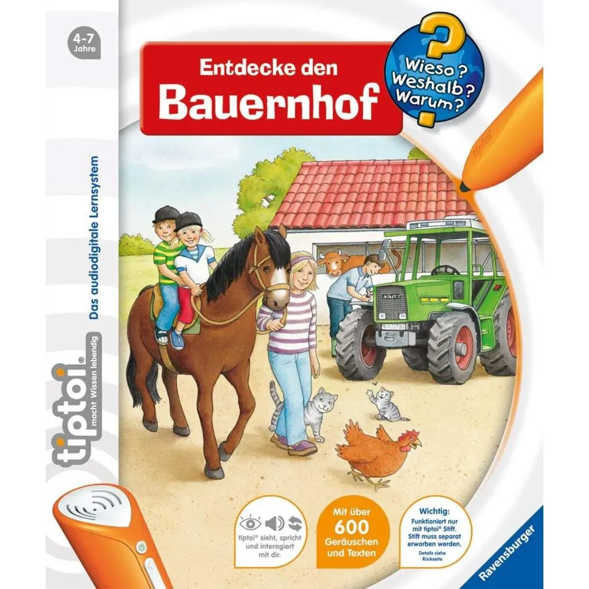 RAVENSBURGER 32900 tiptoi® Wieso? Weshalb? Warum? Entdecke den Bauernhof von Ravensburger – Produktfoto