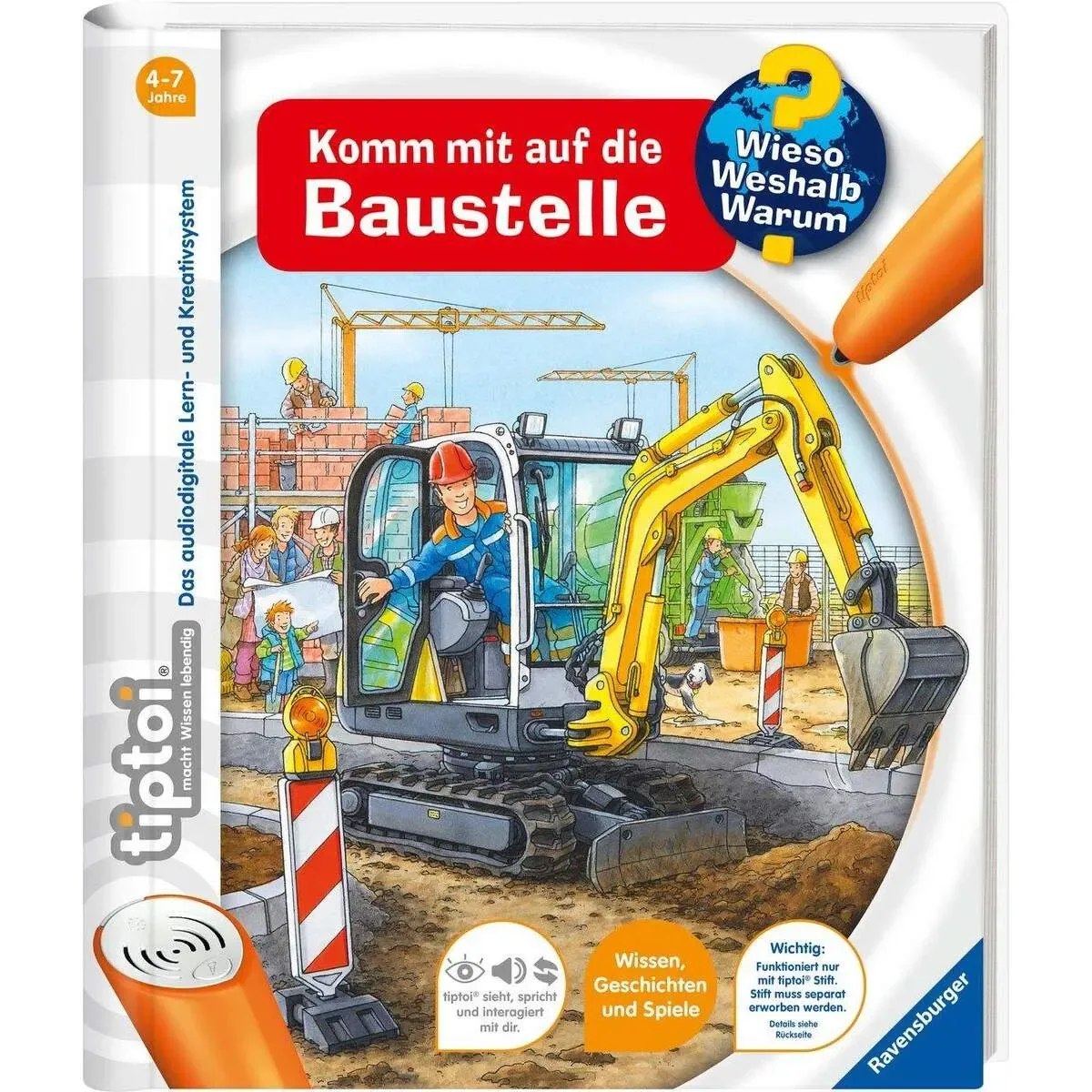 RAVENSBURGER 32916 tiptoi® Wieso? Weshalb? Warum? Komm mit auf die Baustelle de Ravensburger – photo du produit