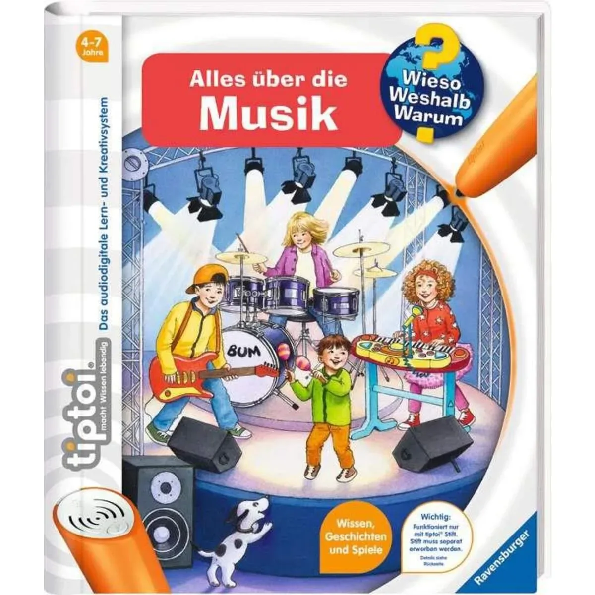 RAVENSBURGER 32923 tiptoi® Wieso? Weshalb? Warum? Alles über Musik von Ravensburger – Produktfoto