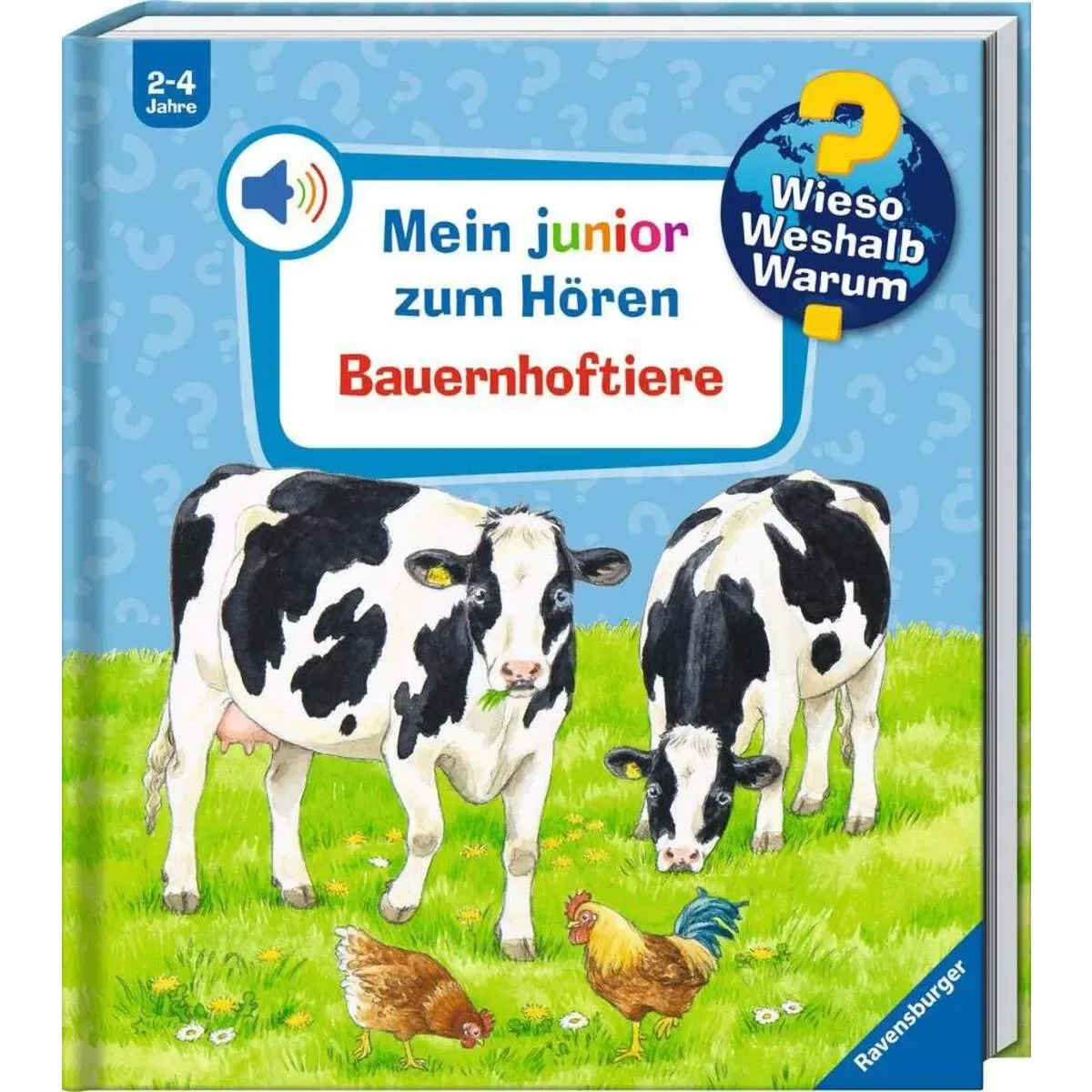 RAVENSBURGER 32964 Wieso? Weshalb? Warum? Mein junior zum Hören (Soundbuch) Bauernhoftiere von Ravensburger – Produktfoto