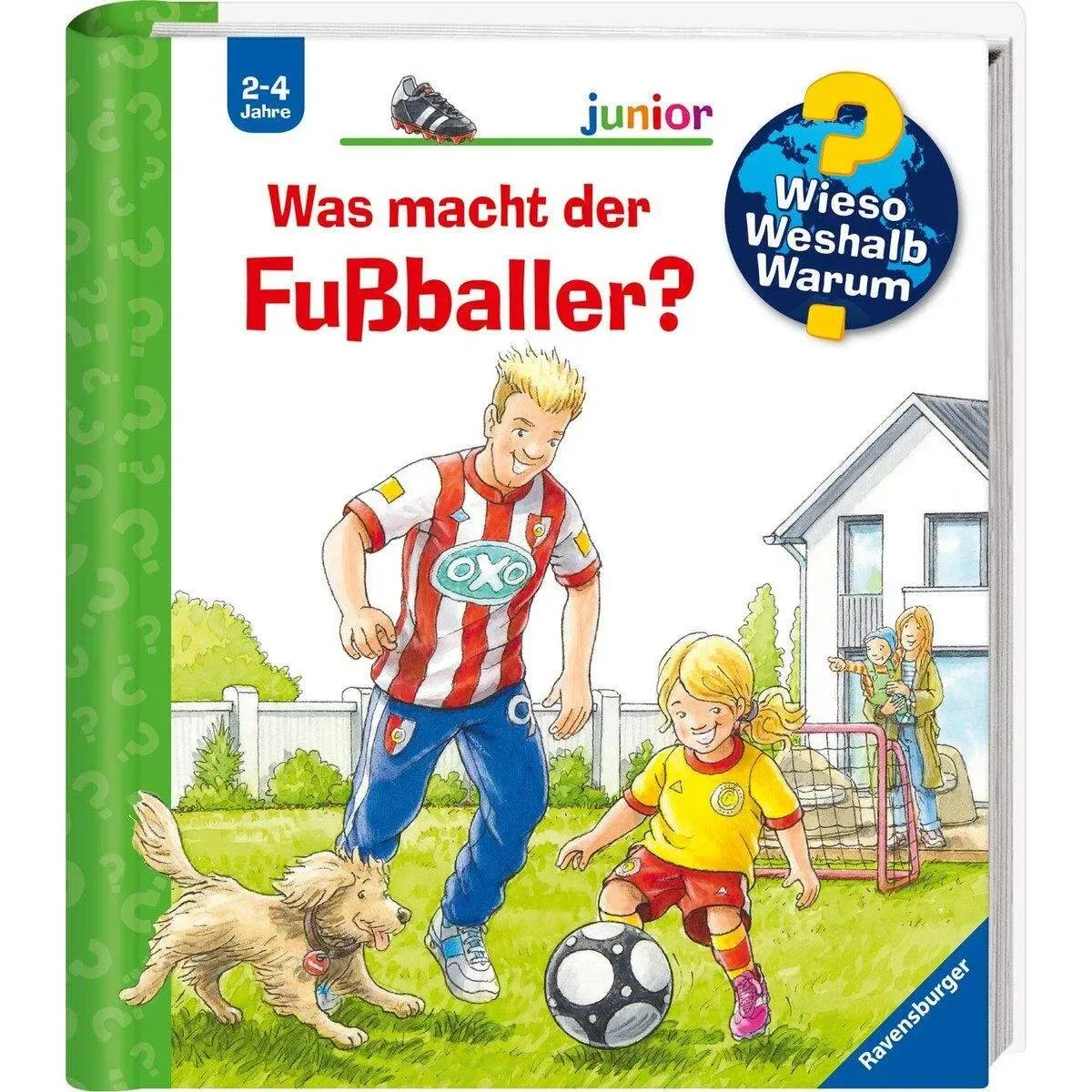 Ravensburger 32967 Wieso? Weshalb? Warum? junior, Band 68 - Was macht der Fußballer? von Ravensburger – Produktfoto