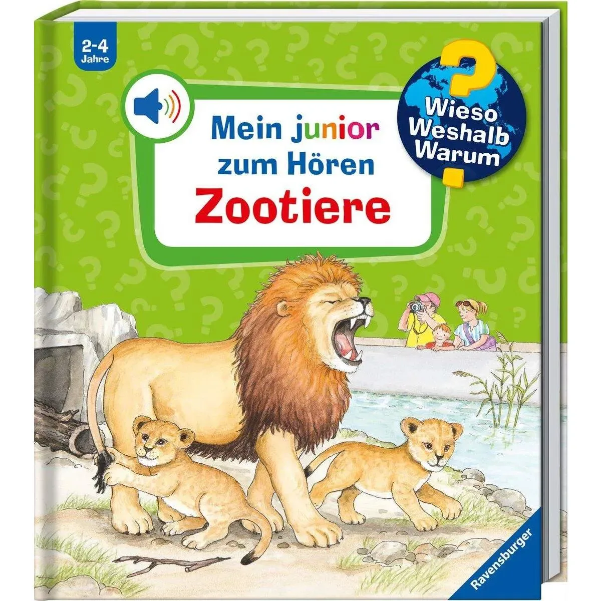 RAVENSBURGER 32978 Wieso? Weshalb? Warum? Mein junior zum Hören (Soundbuch): Zootiere von Ravensburger – Produktfoto