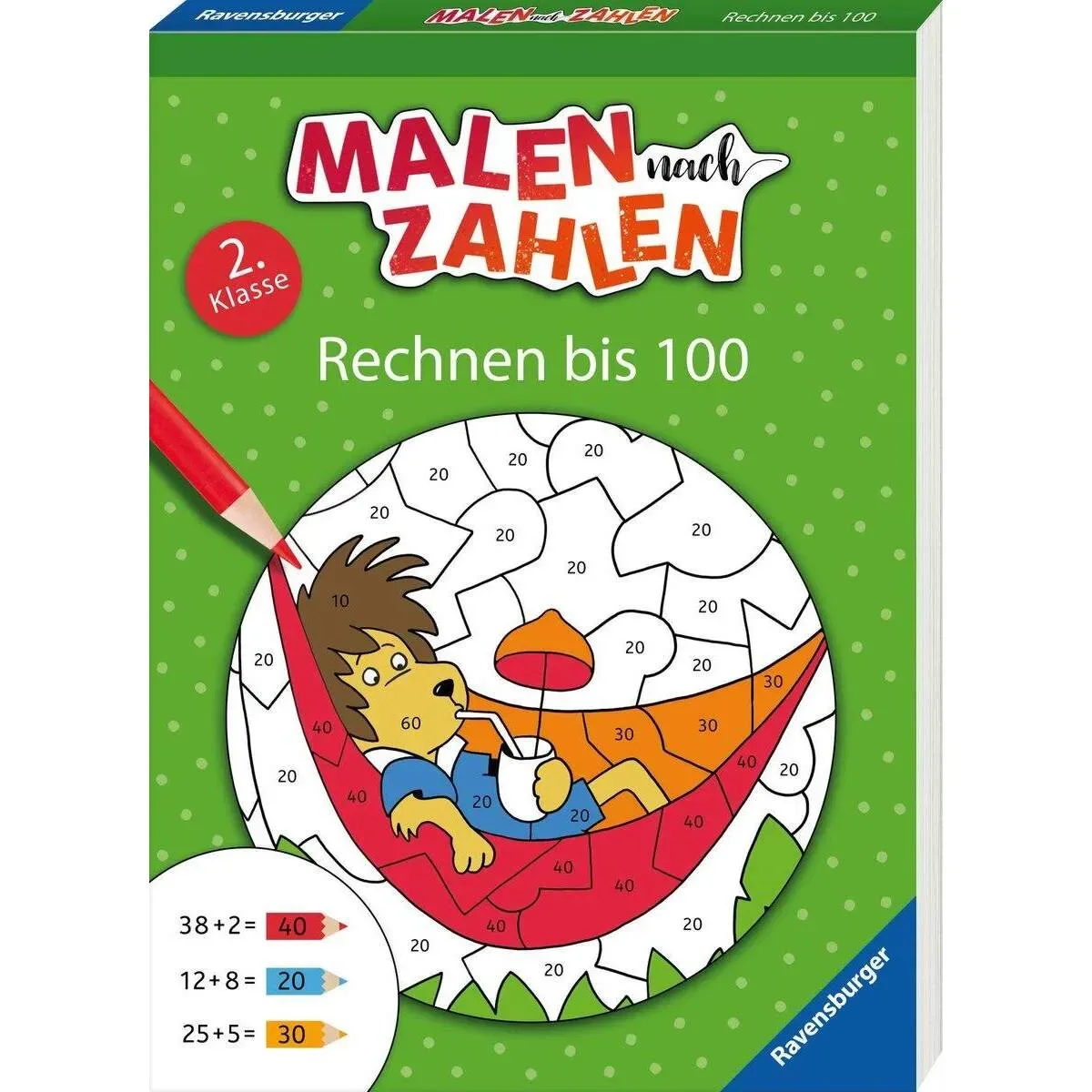 RAVENSBURGER 41621 Malen nach Zahlen, 2. Klasse: Rechnen bis 100 von Ravensburger – Produktfoto