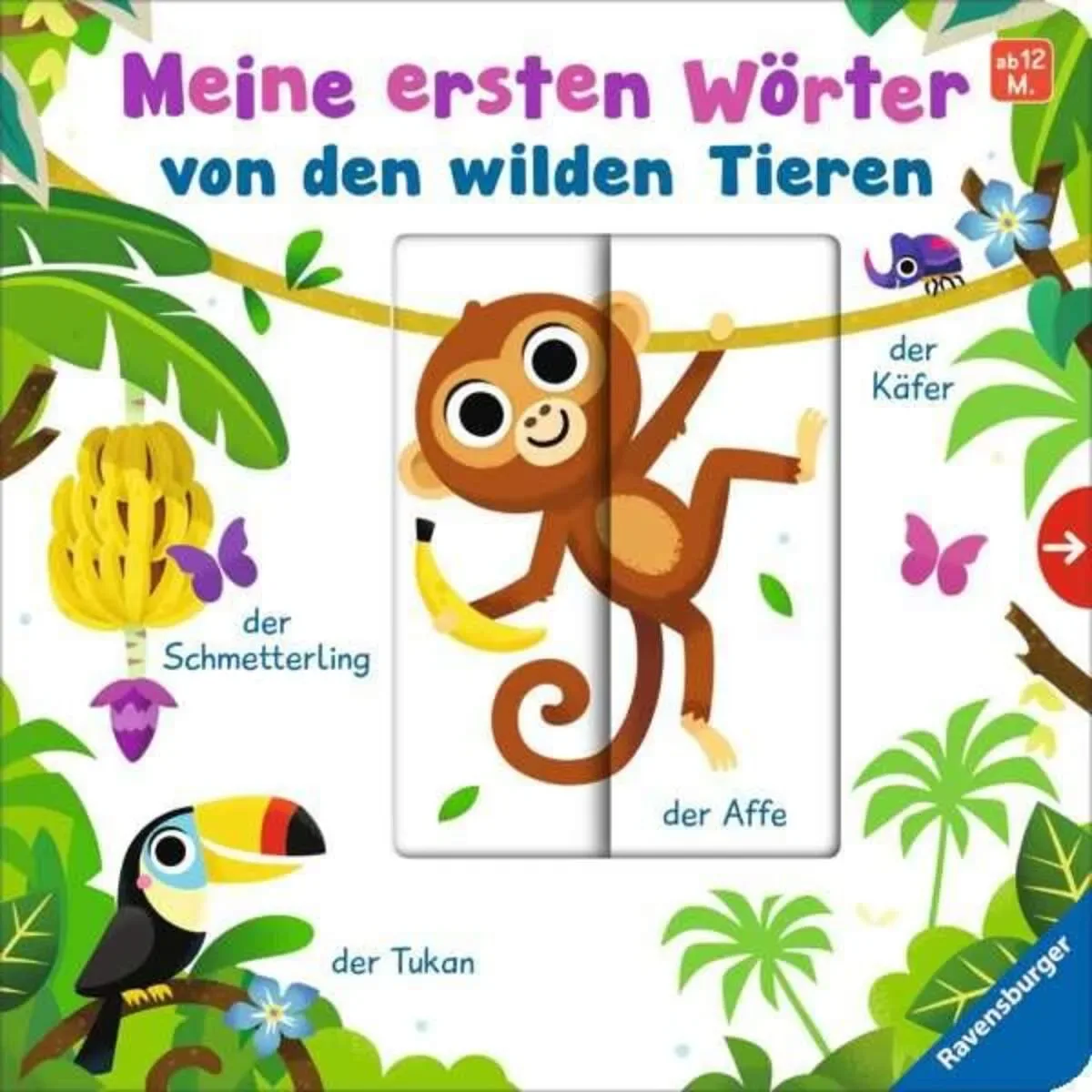 RAVENSBURGER 41686 Meine ersten Wörter: wilde Tiere von Ravensburger – Produktfoto
