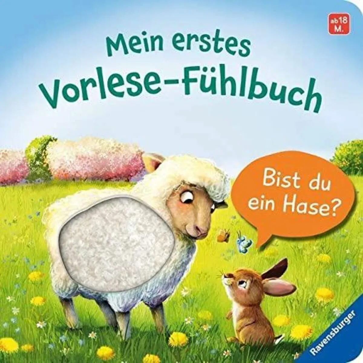 Ravensburger 41687 Mein erstes Vorlese-Fühlbuch - Bist du ein Hase? von Ravensburger – Produktfoto