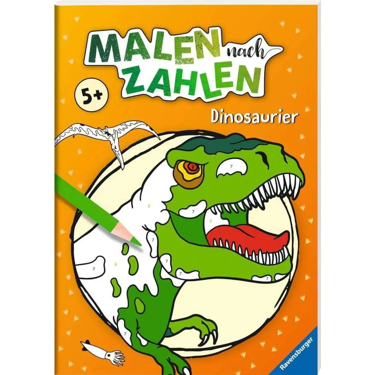 RAVENSBURGER 41709 Malen nach Zahlen: Dinosaurier von Ravensburger – Produktfoto