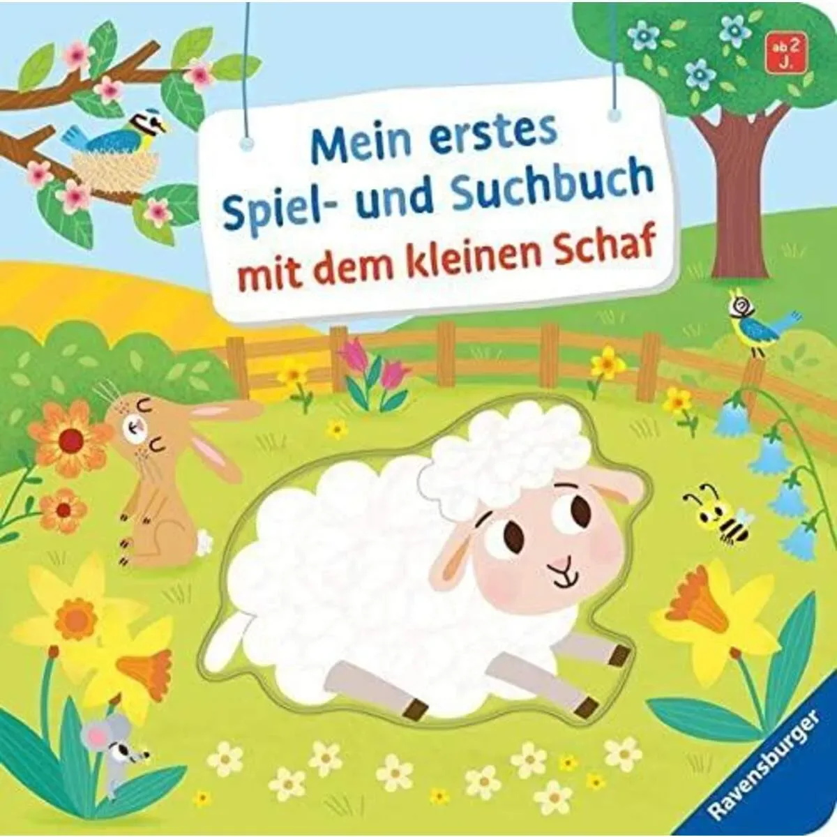 RAVENSBURGER 41738 Mein erstes Spiel- und Suchbuch mit dem kleinen Schaf von Ravensburger – Produktfoto