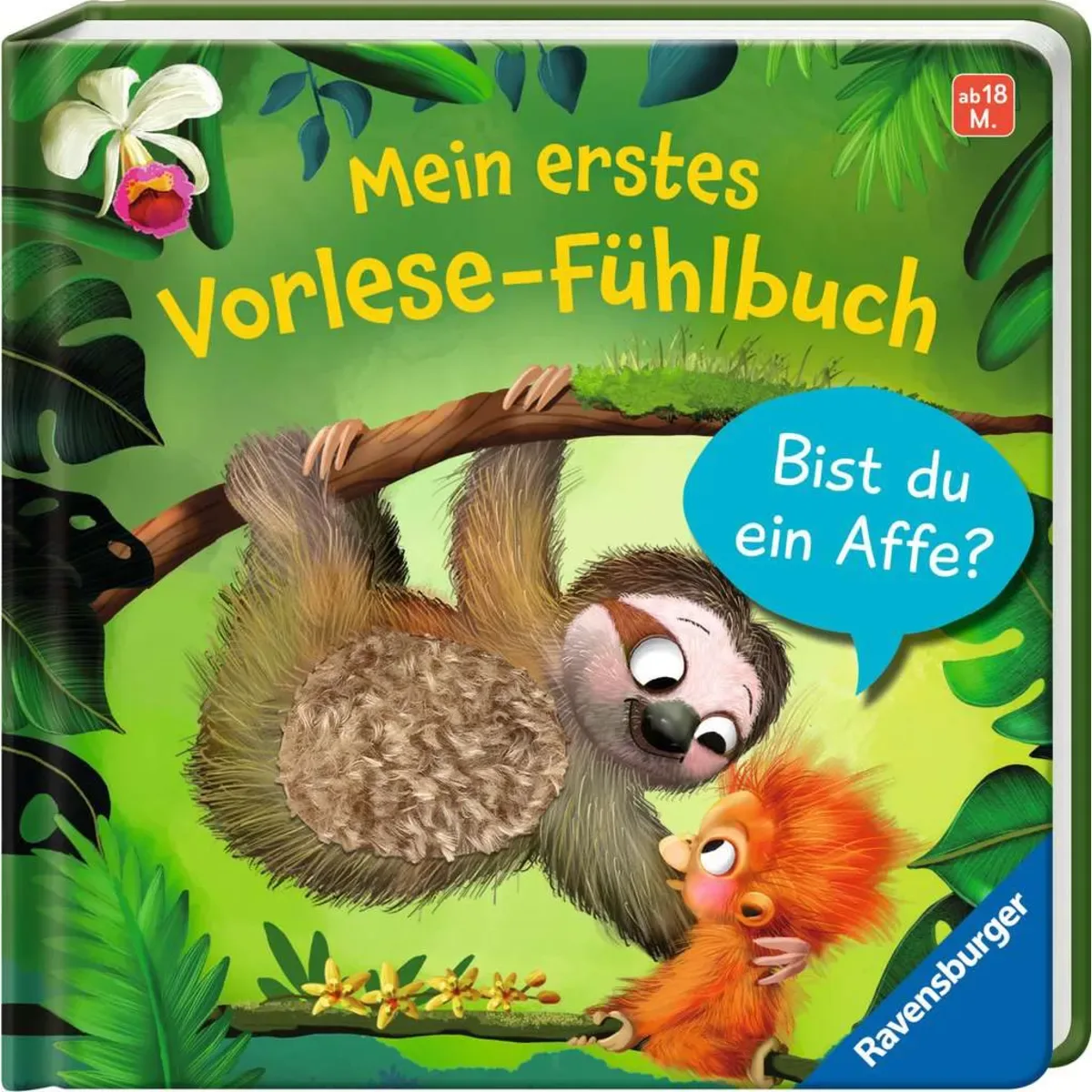 Ravensburger 41797 Mein erstes Vorlese-Fühlbuch - Bist du ein Affe? de Ravensburger – photo du produit