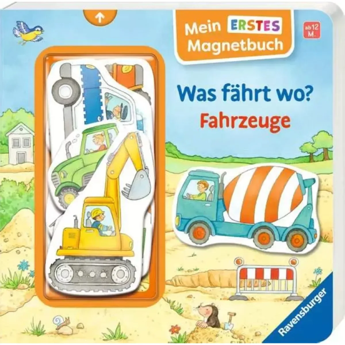 Ravensburger 42097 Mein erstes Magnetbuch - Was fährt wo? Fahrzeuge von Ravensburger – Produktfoto