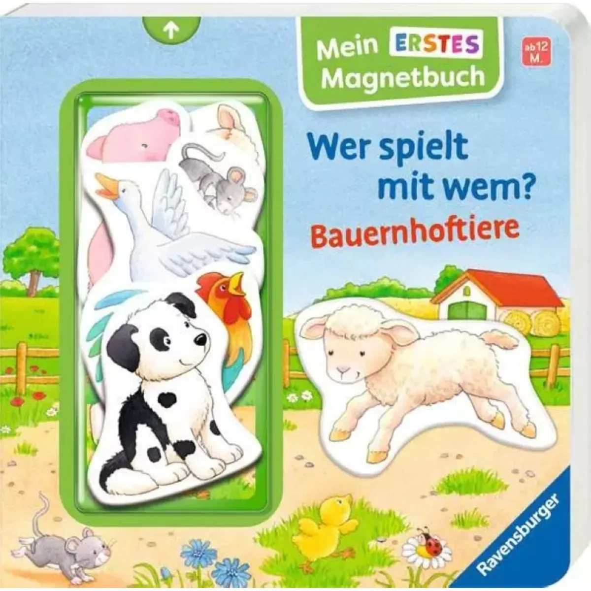 Ravensburger 42167 Mein erstes Magnetbuch - Wer spielt mit wem? Bauernhoftiere von Ravensburger – Produktfoto