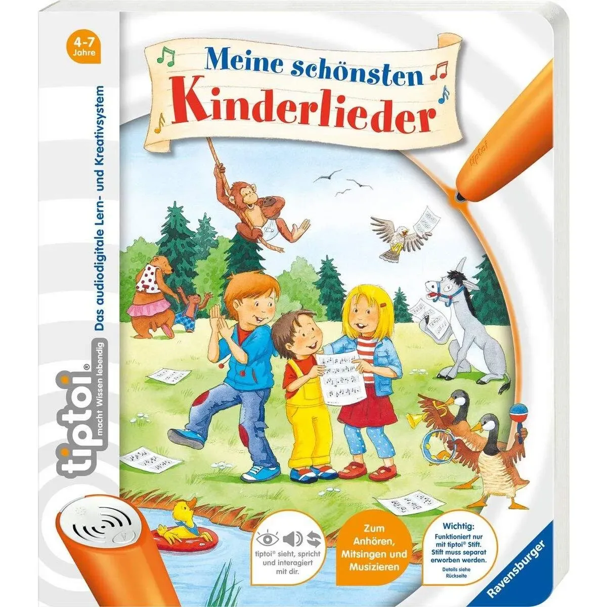 RAVENSBURGER 43514 tiptoi® Meine schönsten Kinderlieder von Ravensburger – Produktfoto
