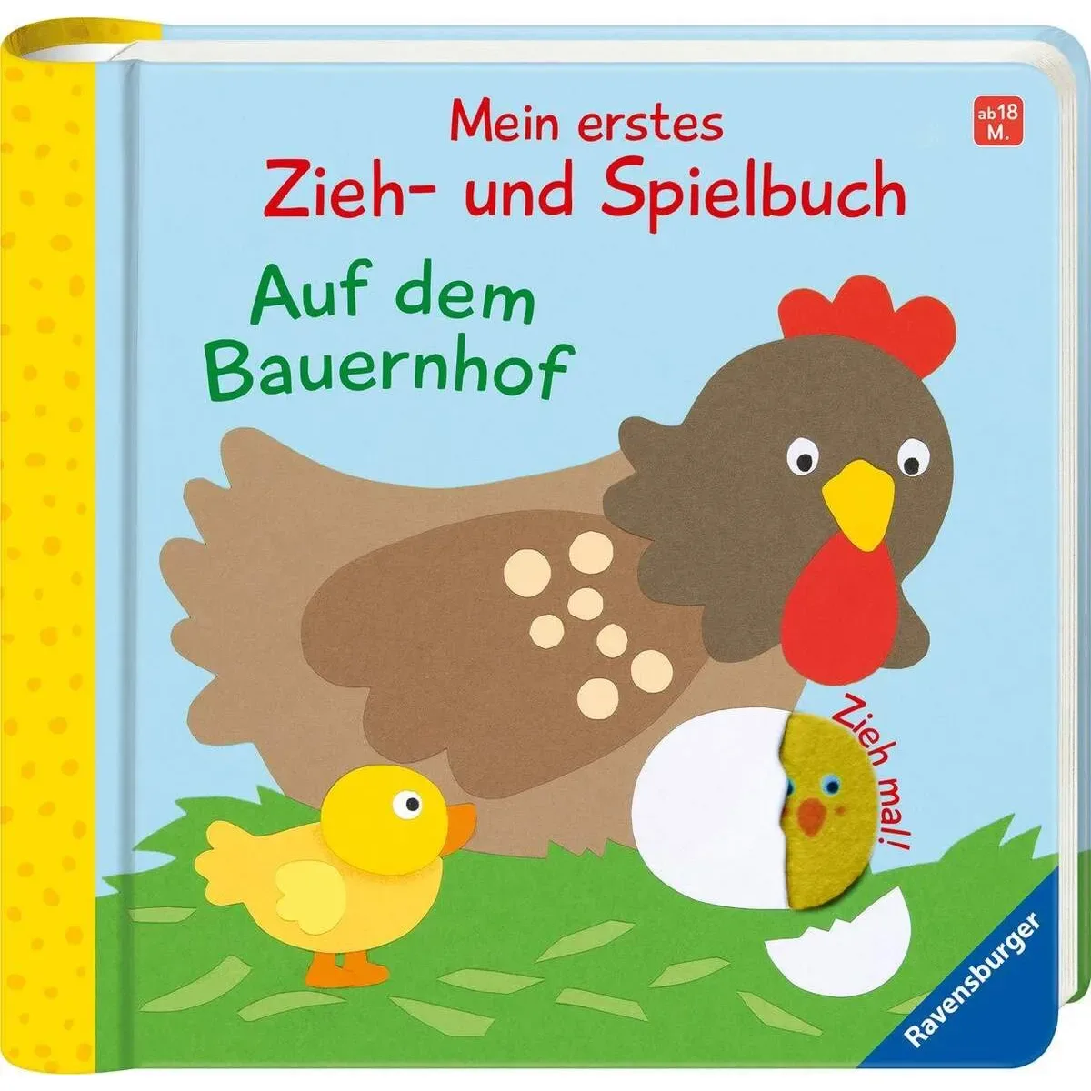 RAVENSBURGER 43831 Mein erstes Zieh- und Spielbuch: Auf dem Bauernhof von Ravensburger – Produktfoto