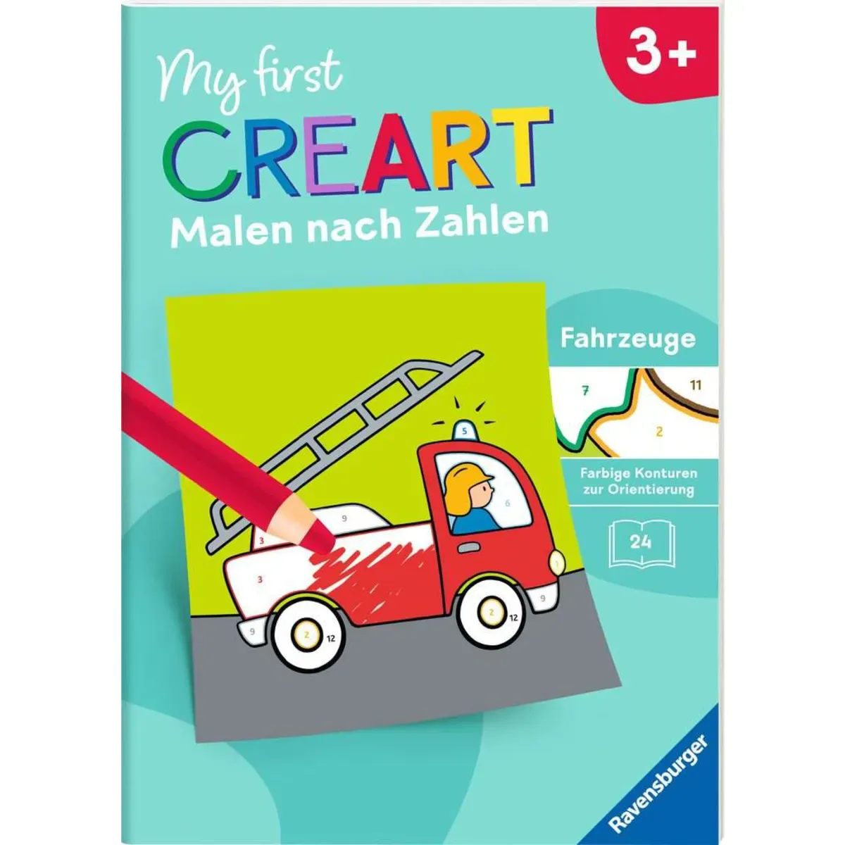 Ravensburger 48836 My first CreArt Malen nach Zahlen ab 3 - Fahrzeuge von Ravensburger – Produktfoto