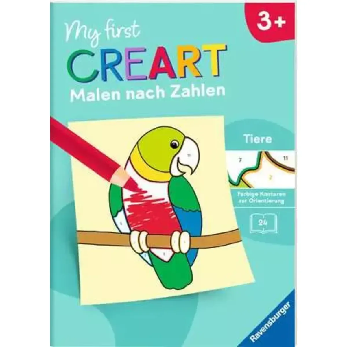 Ravensburger 48840 My first CreArt Malen nach Zahlen ab 3 - Tiere von Ravensburger – Produktfoto