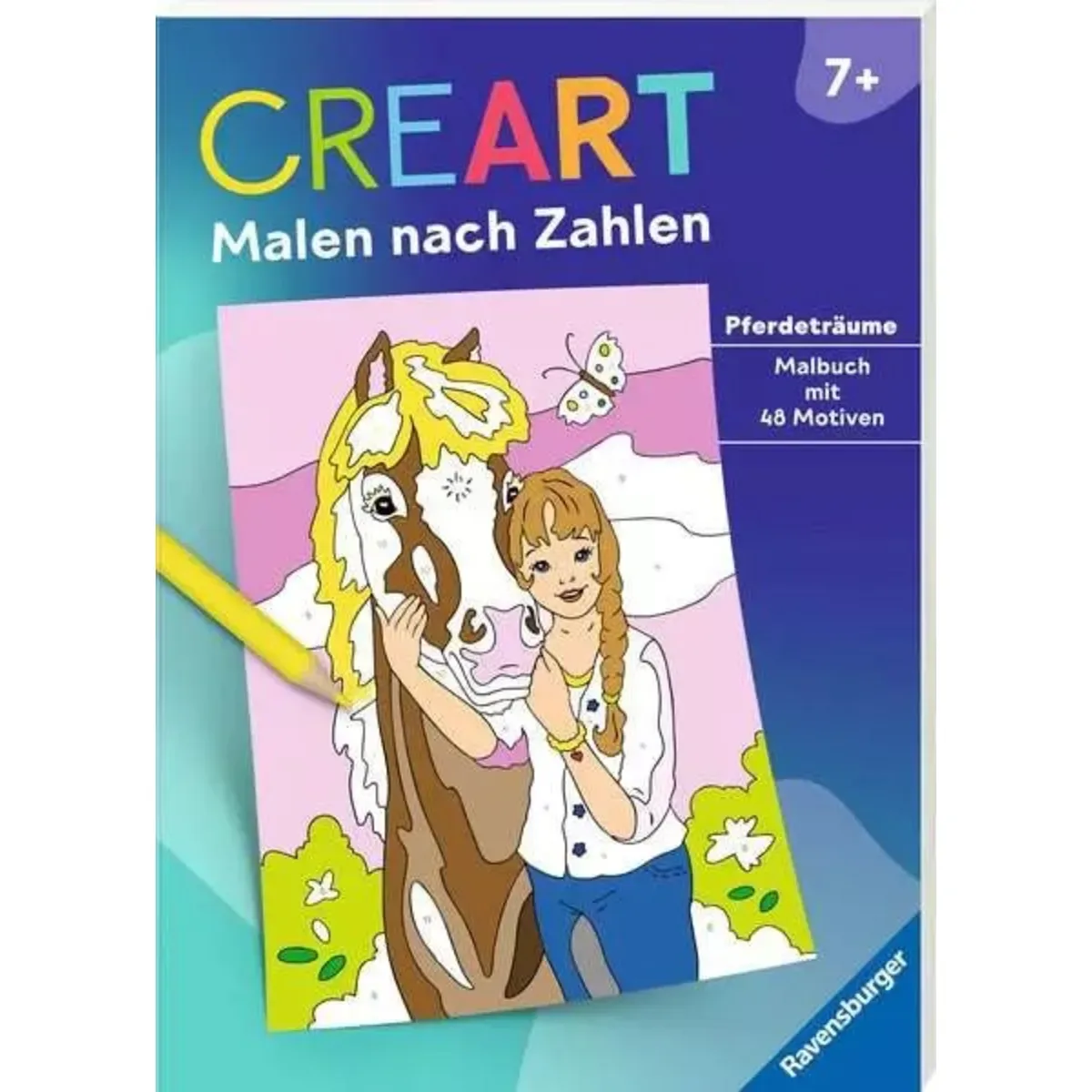 Ravensburger 48907 CreArt Malen nach Zahlen ab 7: Pferdeträume från Ravensburger – produktbild