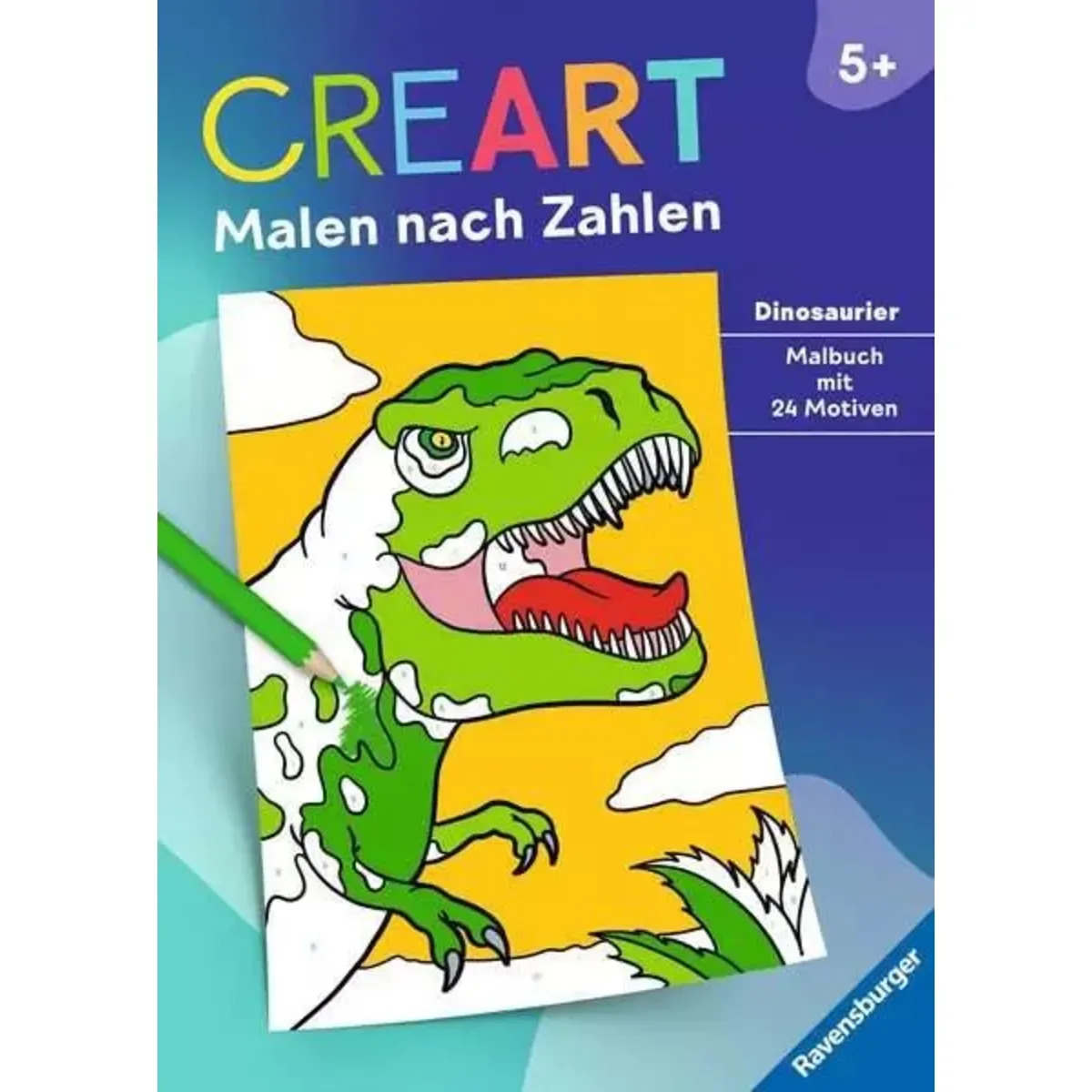 Ravensburger 48909 CreArt Malen nach Zahlen ab 5: Dinosaurier von Ravensburger – Produktfoto