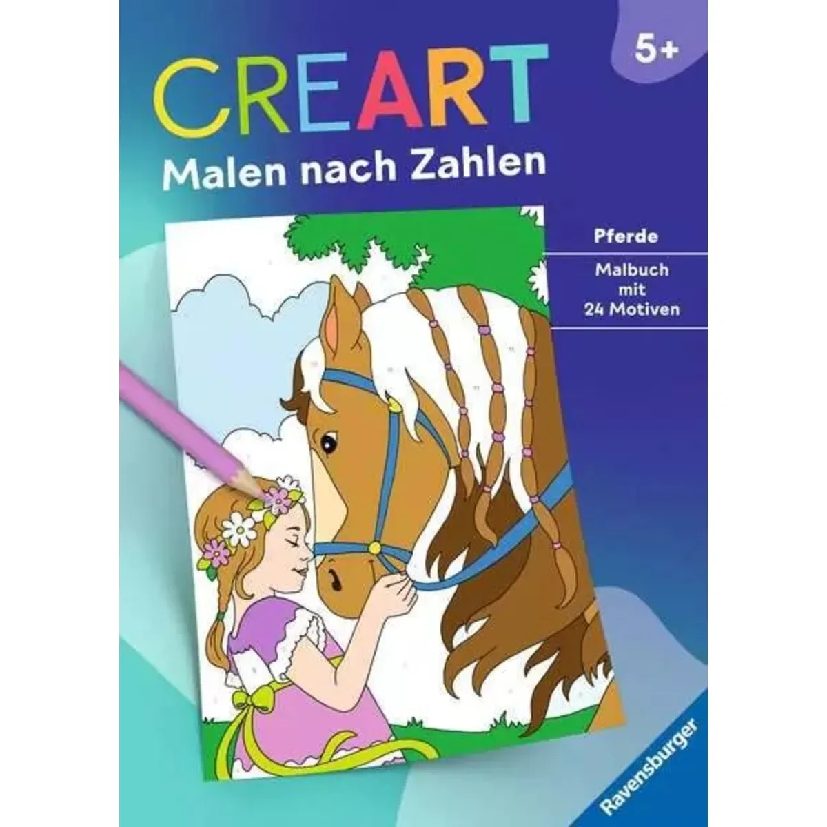 Ravensburger 48911 CreArt Malen nach Zahlen ab 5: Pferde von Ravensburger – Produktfoto