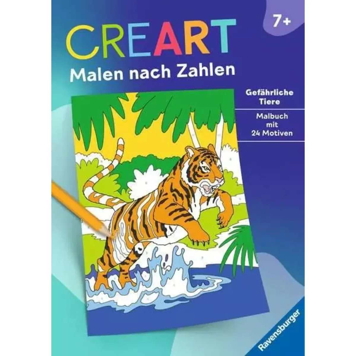 Ravensburger 48913 CreArt Malen nach Zahlen ab 7: Gefährliche Tiere de Ravensburger – photo du produit