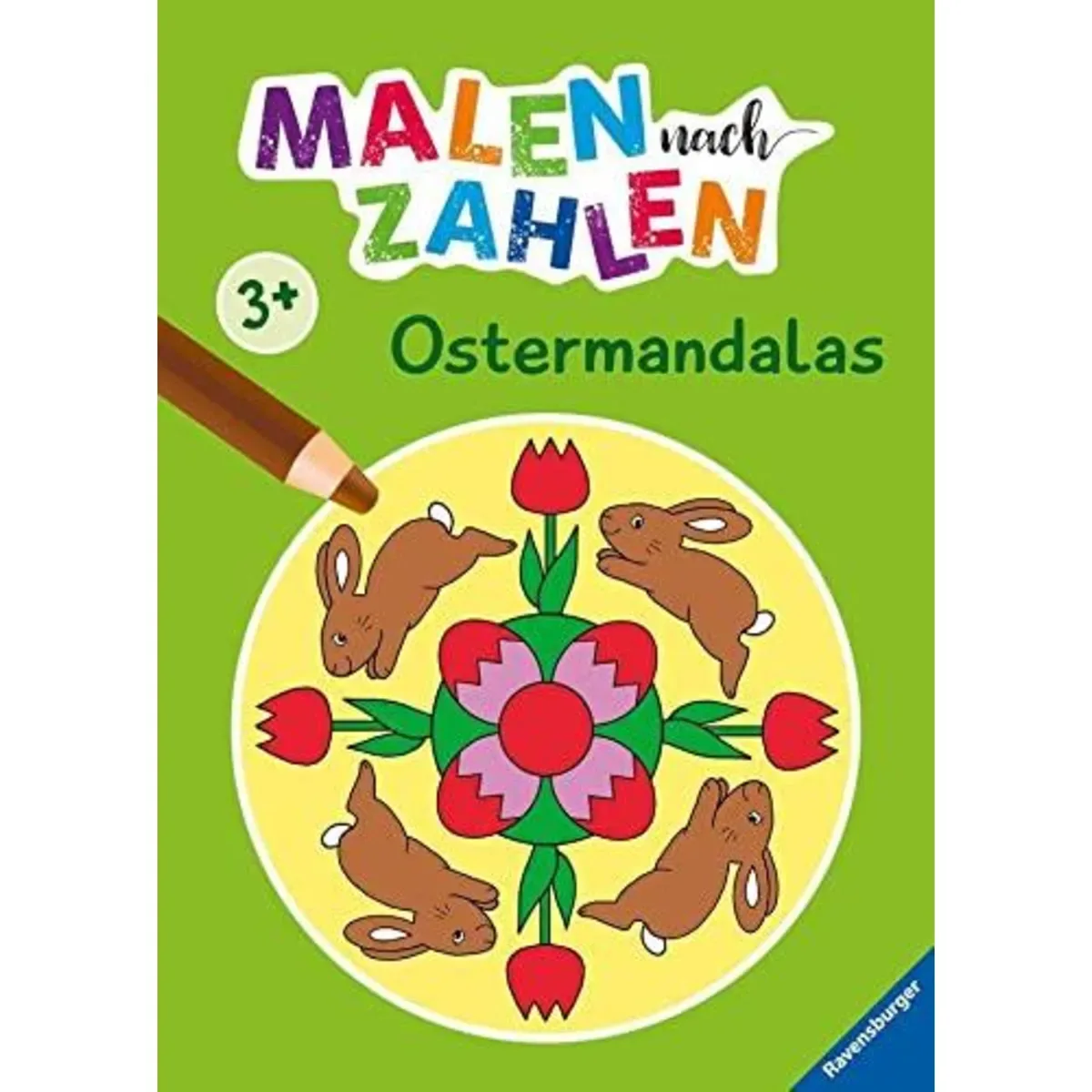 RAVENSBURGER 48990 Malen nach Zahlen ab 3 Jahren Ostermandalas van Ravensburger – productfoto