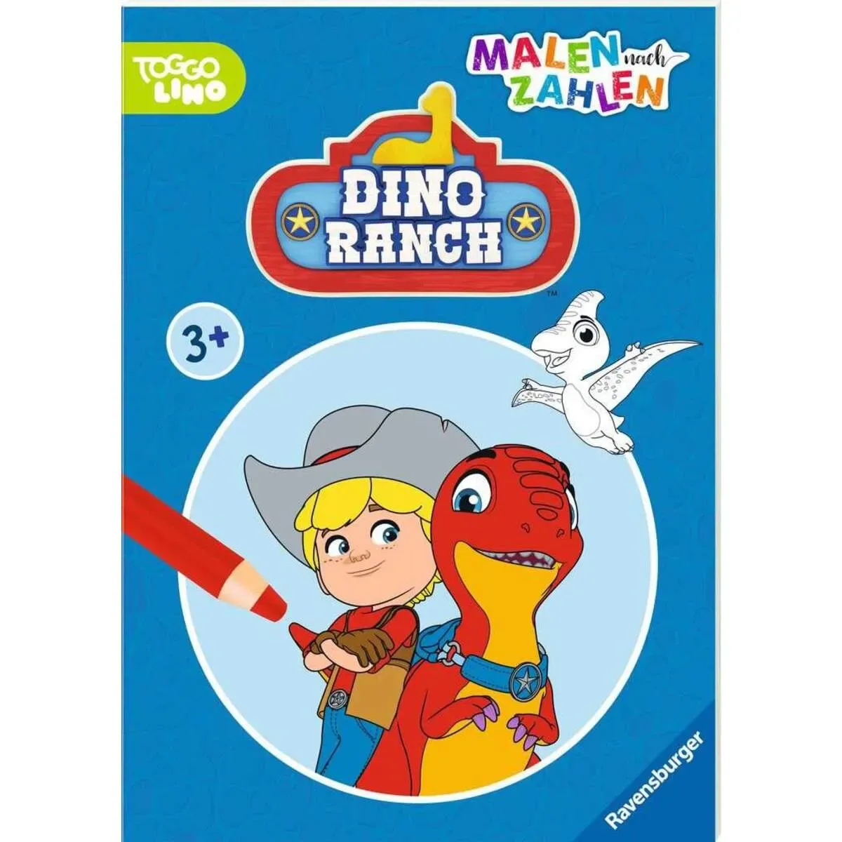 RAVENSBURGER 49688 Malen nach Zahlen - Dino Ranch: Malen nach Zahlen ab 3 van Ravensburger – productfoto