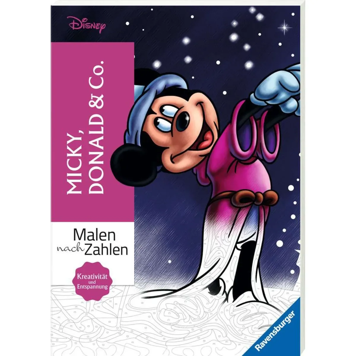 RAVENSBURGER 49834 Disney Malen nach Zahlen: Micky, Donald & Co. de Ravensburger – photo du produit