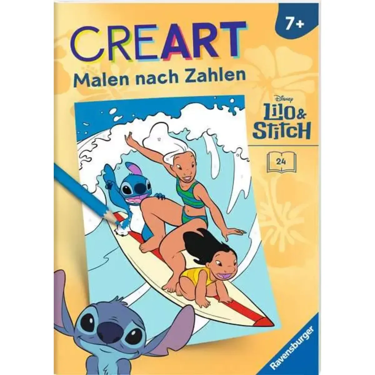Ravensburger 49864 CreArt Malen nach Zahlen ab 7 Disney - Lilo & Stitch by Ravensburger – product photo