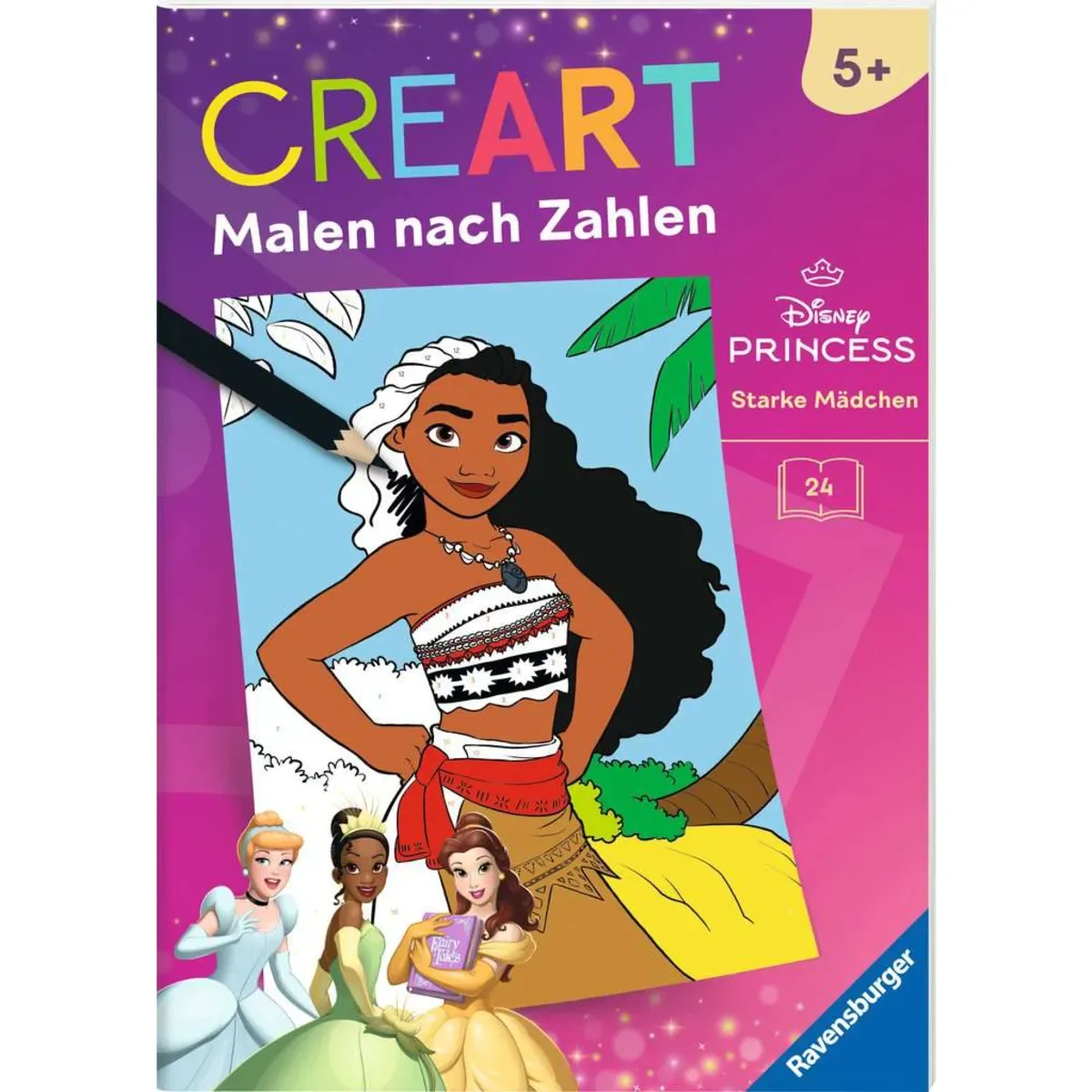 Ravensburger 49871 CreArt Malen nach Zahlen ab 5 Disney Prinzessinnen - Starke Mädchen de Ravensburger – photo du produit
