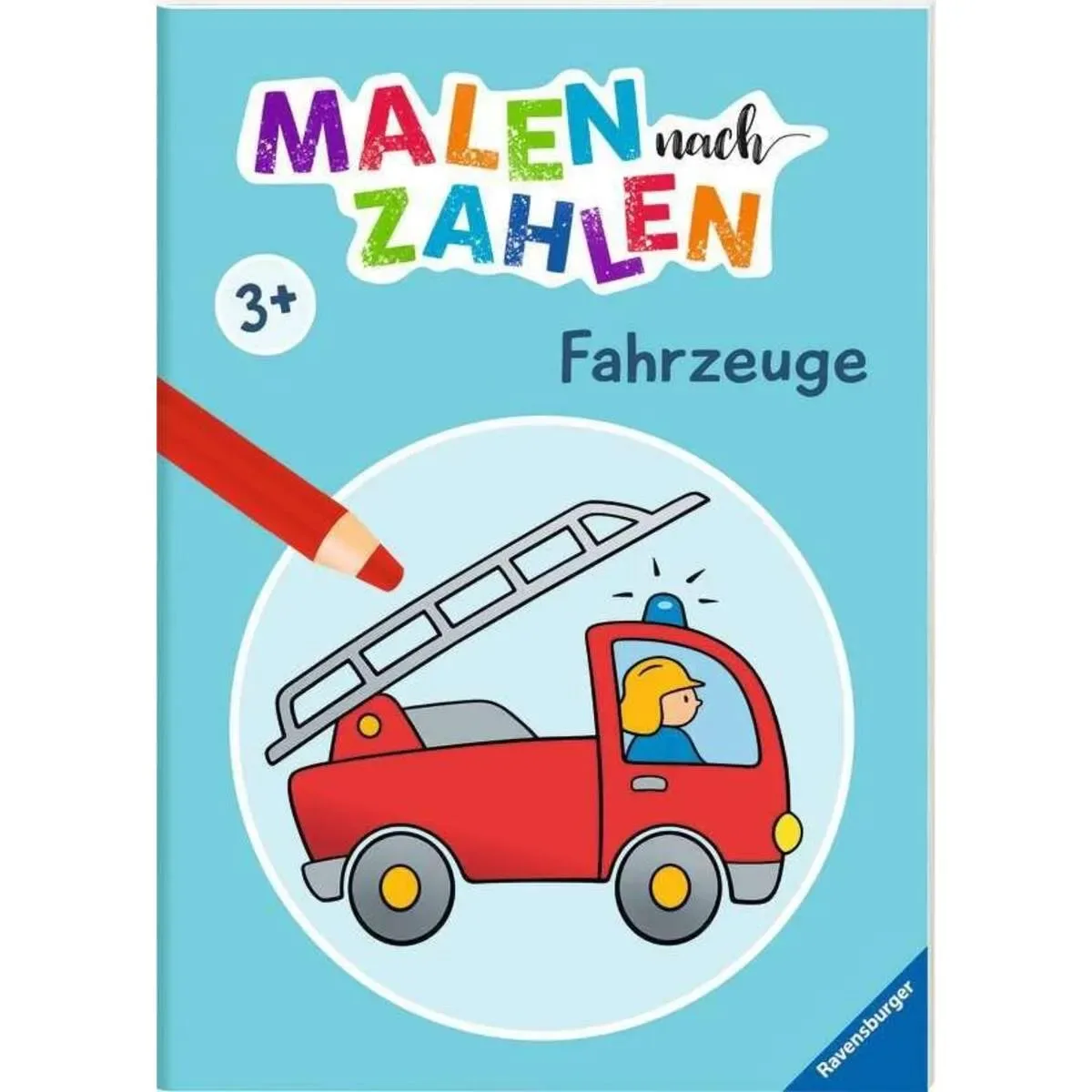 RAVENSBURGER 55537 Malen nach Zahlen ab 3 Jahren: Fahrzeuge de Ravensburger – photo du produit