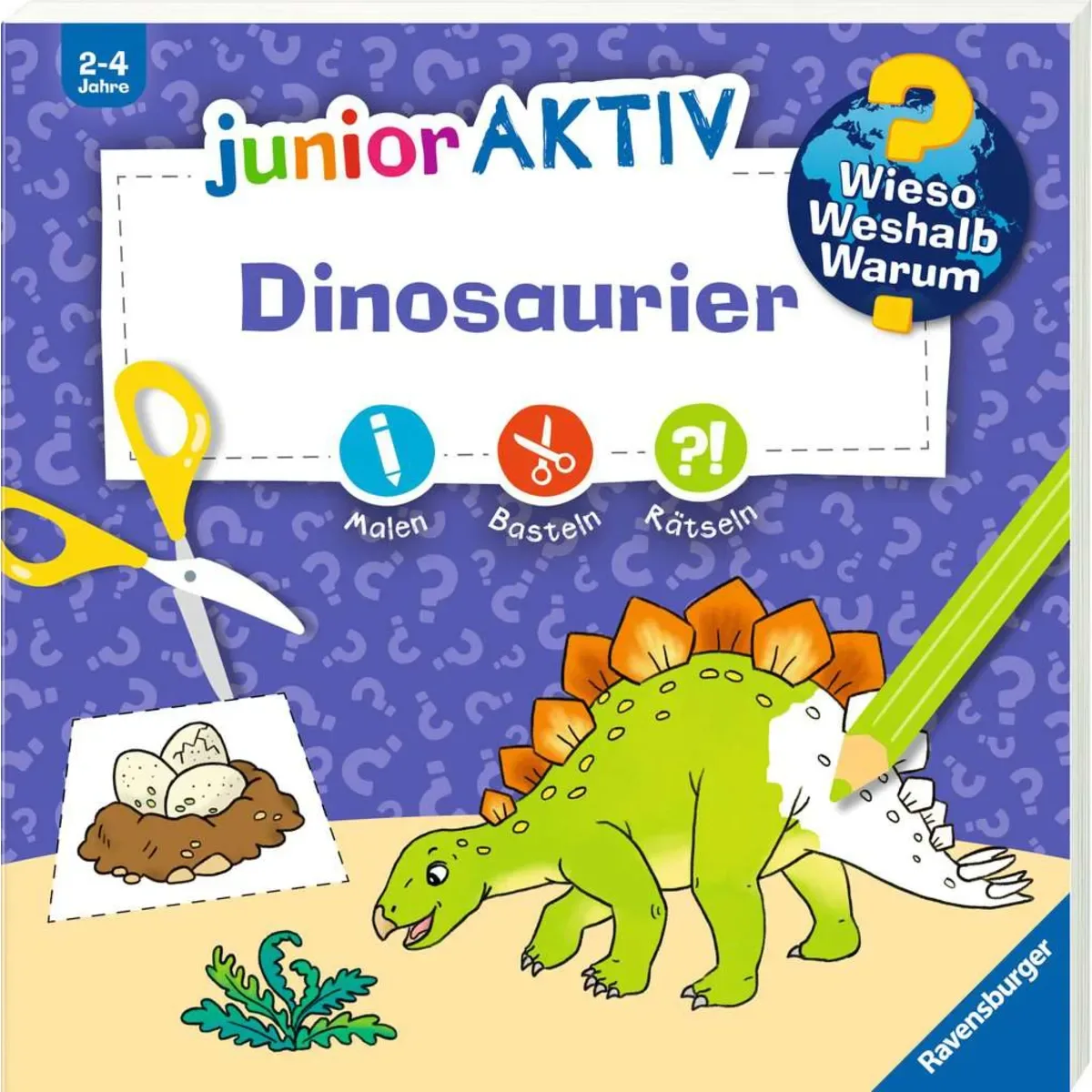 Ravensburger 60040 Wieso? Weshalb? Warum? junior AKTIV - Dinosaurier von Ravensburger – Produktfoto