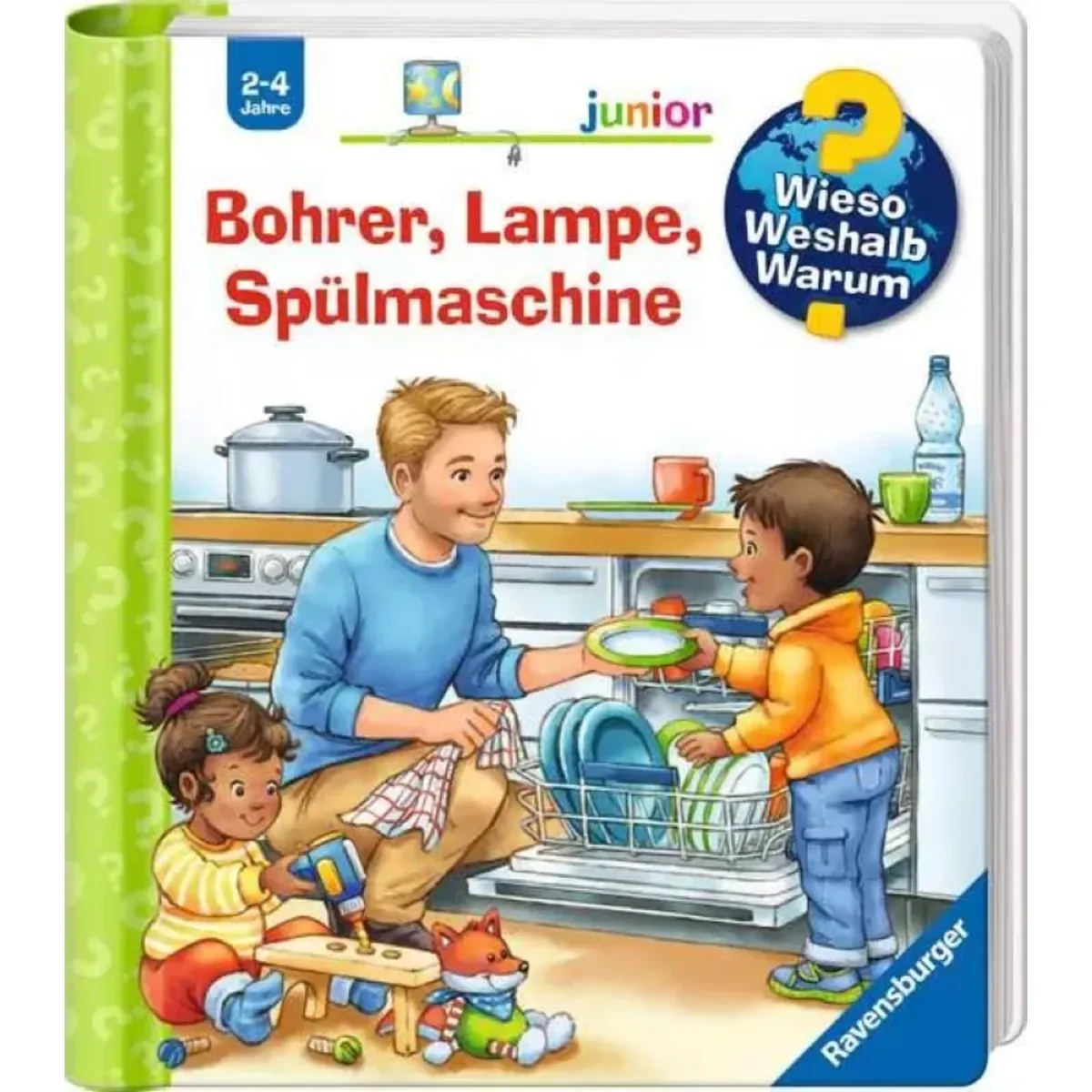 Ravensburger 60065 Wieso? Weshalb? Warum? junior, Band 76 - Bohrer, Lampe, Spülmaschine van Ravensburger – productfoto