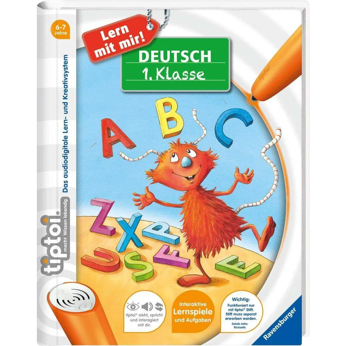 RAVENSBURGER 9783473418046 tiptoi® Deutsch 1. Klasse von Ravensburger – Produktfoto