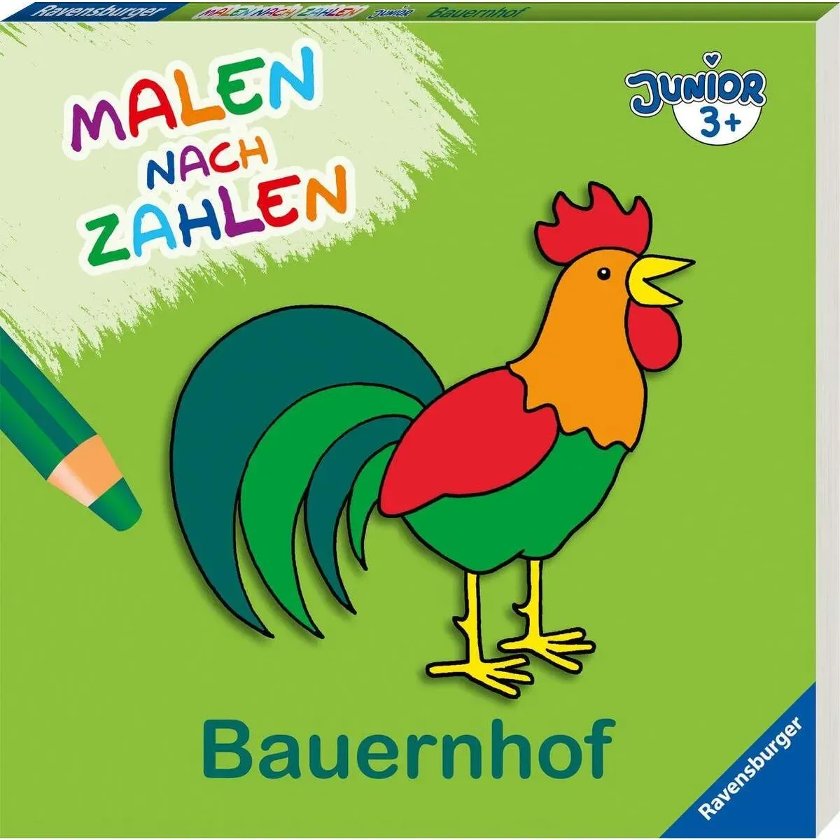 RAVENSBURGER 9783473557776 Malen nach Zahlen junior: Bauernhof de Ravensburger – photo du produit