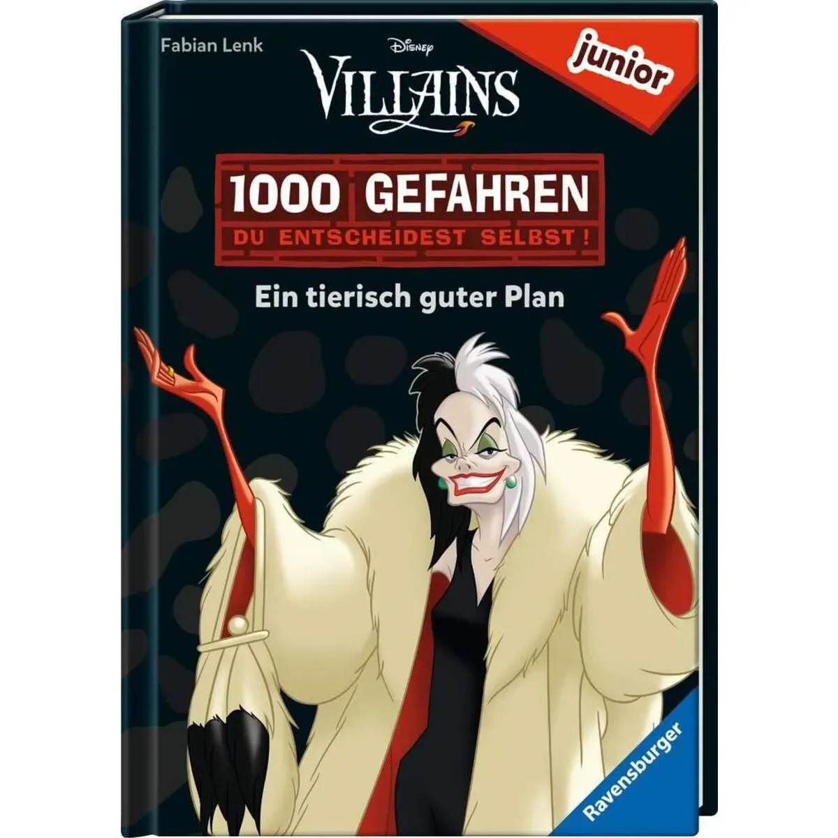 RAVENSBURGER49698 1000 Gefahren junior - Disney Villains: Ein tierisch guter Plan von Ravensburger – Produktfoto