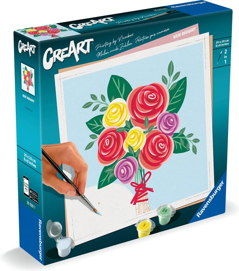 CreArt Paint by Number - Rose Bouquet von Ravensburger in Mehrfarbig – Produktfoto