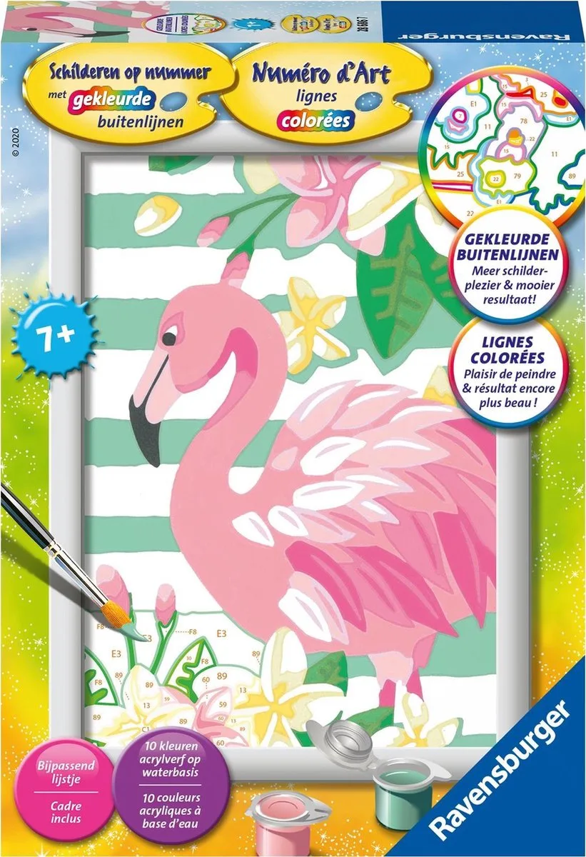 Schilderen Op Nummer - Flamingo van Ravensburger in Meerkleurig – productfoto
