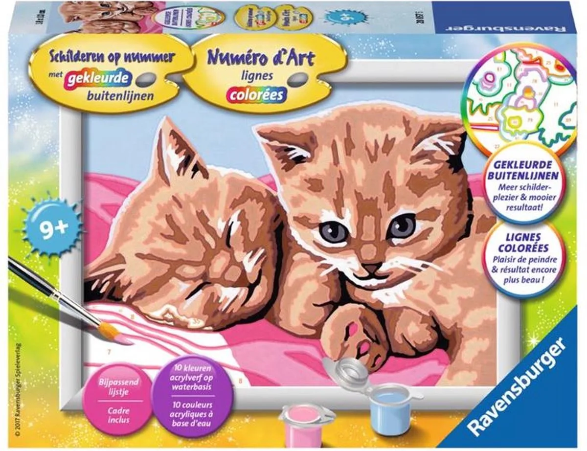 Schilderen Op Nummer - Knuffelvriendjes de Ravensburger en Multicolore – photo du produit