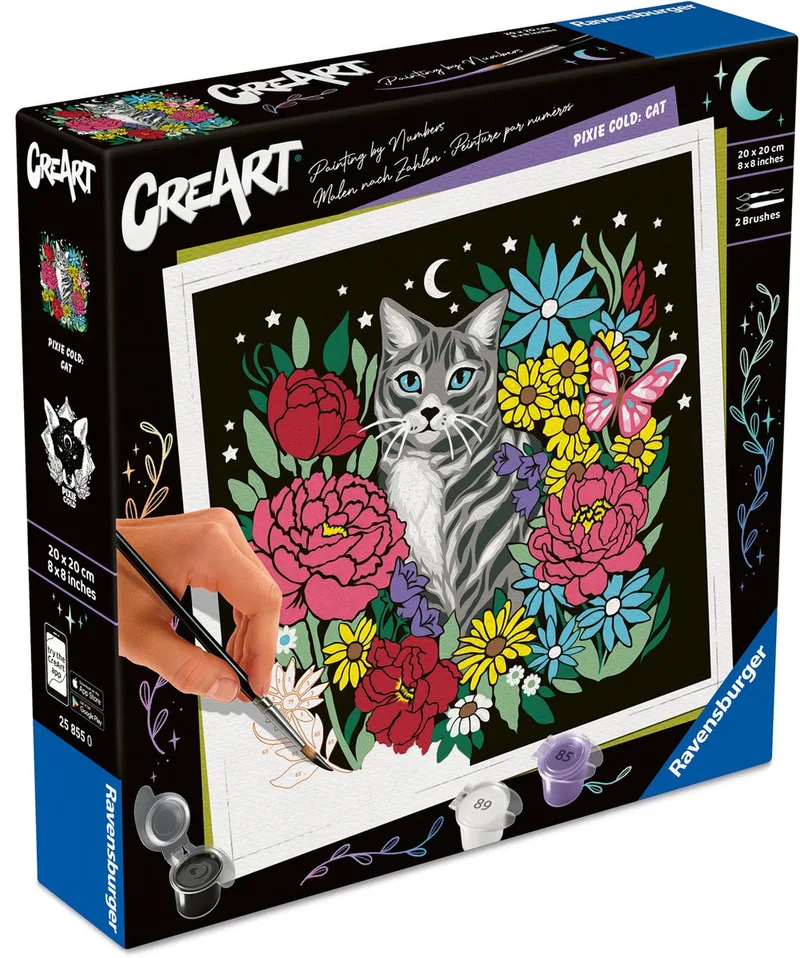 CreArt Pixie Cold Paint by Number - Cat von Ravensburger in Mehrfarbig – Produktfoto