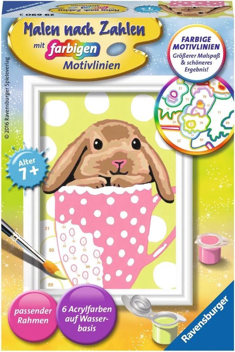 set - Süßes Schlappohr schilderen kind. van Ravensburger in Meerkleurig – productfoto