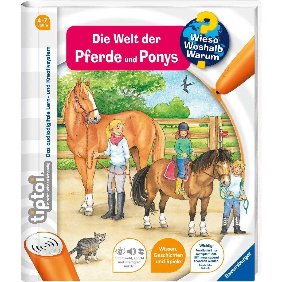 tiptoi Band 13 - Die Welt der Pferde und Ponys från Ravensburger – produktbild